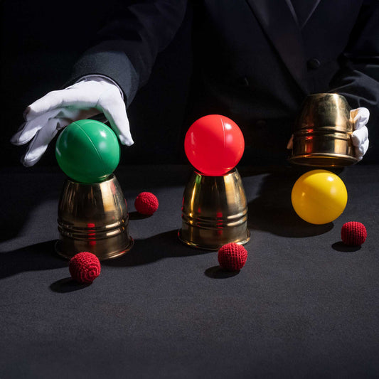 Giant Cups and Balls Magic Routine alternate view - Wizard Magic Shop