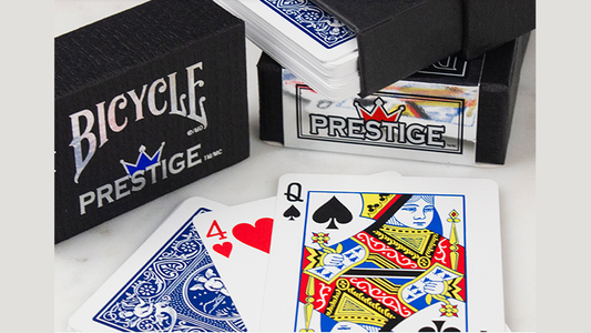 Cards Bicycle Prestige (Blue) USPCC alternate view - Wizard Magic Shop