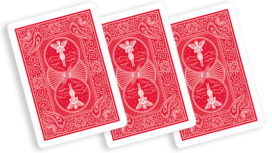 Bicycle Playing Cards 809 Mandolin Red by USPCC alternate view - Wizard Magic Shop