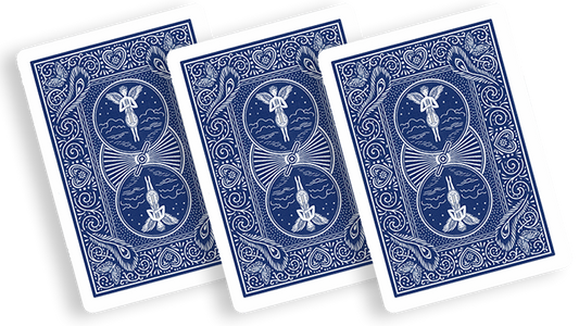Bicycle Playing Cards 809 Mandolin Blue by USPCC alternate view - Wizard Magic Shop