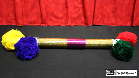Super Pom Pom Stick (Glitter) by Mr. Magic - Trick alternate view - Wizard Magic Shop