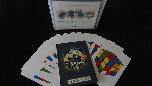 Saturn Magic Presents Cube Cards by Kev G - Trick alternate view - Wizard Magic Shop