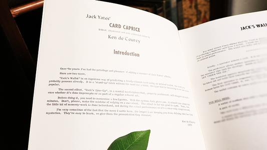 Jack Yates' Card Caprice by Ken de Courcy - Book alternate view - Wizard Magic Shop