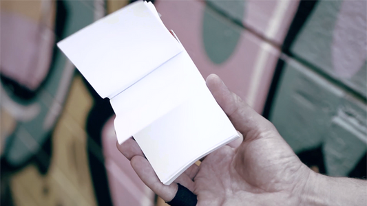 Self-Flipping Notepad (DVD and Gimmick) by Victor Sanz - DVD alternate view - Wizard Magic Shop