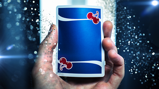 Cherry Casino Playing Cards (Tahoe Blue) by Pure Imagination Projects alternate view - Wizard Magic Shop