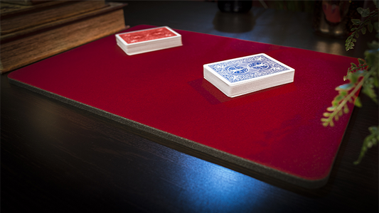 Deluxe Close-Up Pad 11X16 (Red) by Murphy's Magic Supplies - Trick alternate view - Wizard Magic Shop