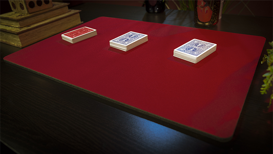 Deluxe Close-Up Pad 16X23 (Red) by Murphy's Magic Supplies - Trick alternate view - Wizard Magic Shop