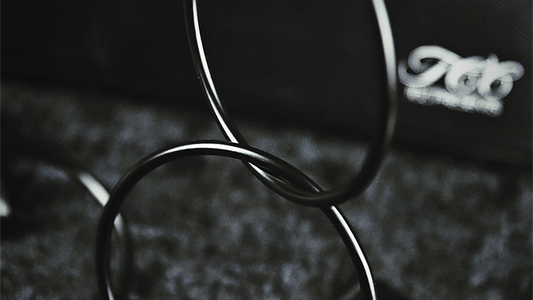 4" Linking Rings (Black) by TCC - Trick alternate view - Wizard Magic Shop