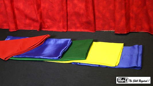 Umbrella Production Silk by Mr. Magic (4 Umbrellas) alternate view - Wizard Magic Shop