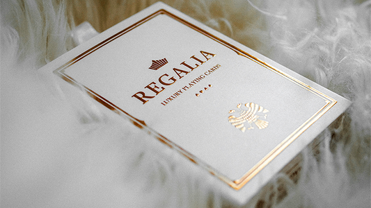 Regalia White Playing Cards by Shin Lim alternate view - Wizard Magic Shop