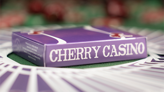 Cherry Casino (Desert Inn Purple) Playing Cards by Pure Imagination Projects alternate view - Wizard Magic Shop