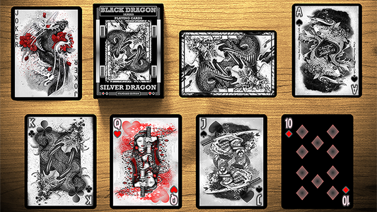 Silver Dragon (Standard Edition) Playing Cards by Craig Maidment alternate view - Wizard Magic Shop