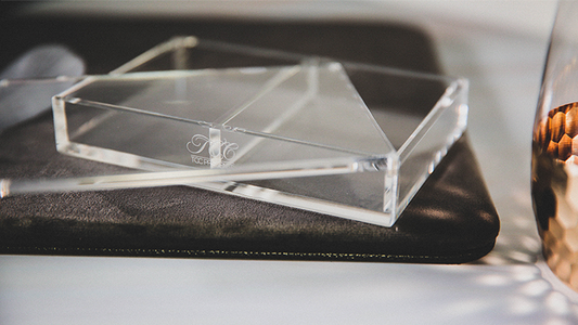 Crystal Playing Card Display 2 Deck Case by TCC - Trick alternate view - Wizard Magic Shop