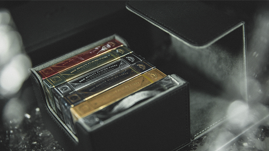 Playing Card Collection BLACK 6 Deck Box by TCC - Trick alternate view - Wizard Magic Shop
