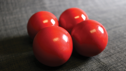 Wooden Billiard Balls (1.75" Red) by Classic Collections alternate view - Wizard Magic Shop