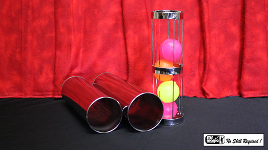 Cage and Cylinder Mystery (Brass) by Mr. Magic alternate view - Wizard Magic Shop