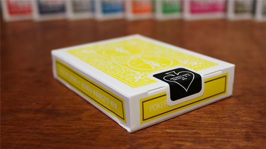 Bicycle Yellow Playing Cards by US Playing Cards Co alternate view - Wizard Magic Shop