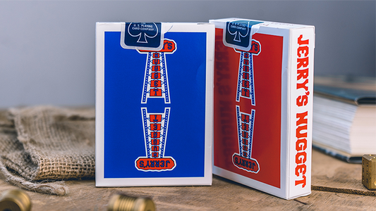 Modern Feel Jerry's Nuggets Gaff (Blue and Red) Playing Cards alternate view - Wizard Magic Shop