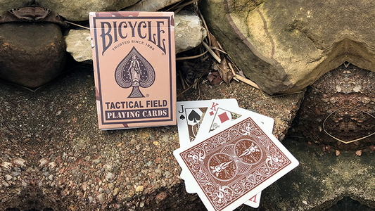 Bicycle Tactical Field Green Camo/Brown Camo (6 Decks) by US Playing Card Co alternate view - Wizard Magic Shop