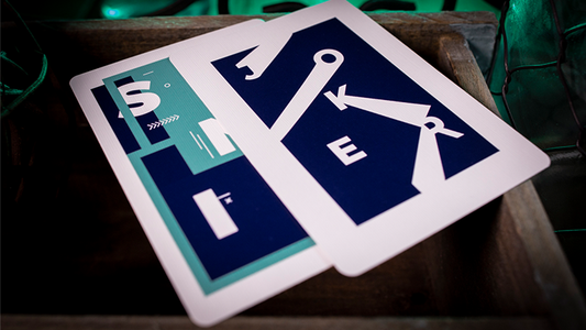 Sinis (Turquoise) Playing Cards by Marc Ventosa alternate view - Wizard Magic Shop