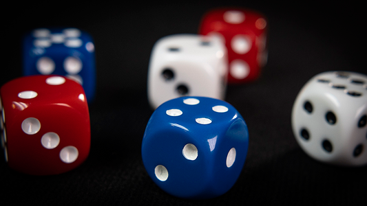 NON GIMMICKED DICE 6 PACK/MIXED by Tony Anverdi - Trick alternate view - Wizard Magic Shop