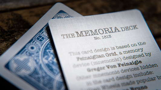Memoria Deck (Feinaiglian Grid) Playing Cards alternate view - Wizard Magic Shop