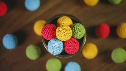 Crochet Ball Set (Yellow) by TCC alternate view - Wizard Magic Shop