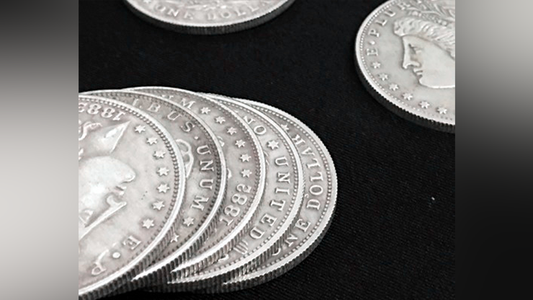 POWER COIN (Morgan) by Himitsu Magic - Trick alternate view - Wizard Magic Shop