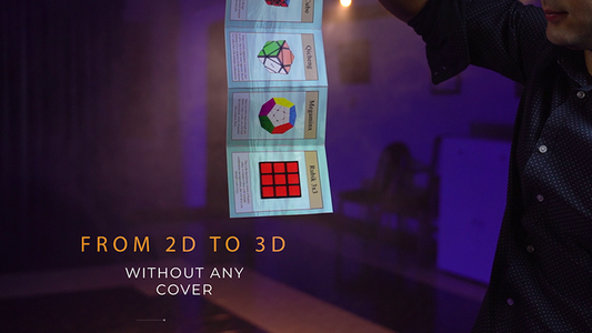 Rubik's Cube 3D Advertising (Gimmicks and Online Instructions) by Henry Evans and Martin Braessas - Trick alternate view - Wizard Magic Shop