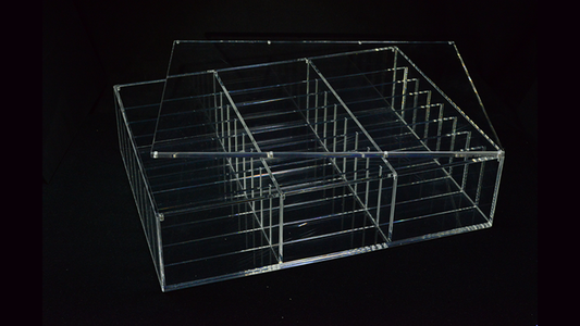 Carat XDR24L Deck Rack (24 Decks) with Lid alternate view - Wizard Magic Shop