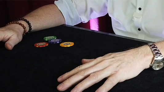 Neo Fly Poker Chips (Gimmicks and Online Instructions) by Leo Smetsers - Trick alternate view - Wizard Magic Shop
