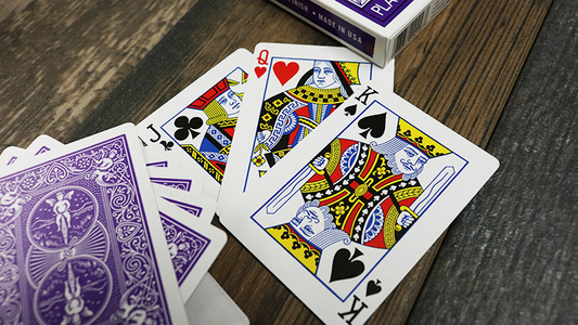 Bicycle Purple Playing Cards by US Playing Card Co alternate view - Wizard Magic Shop