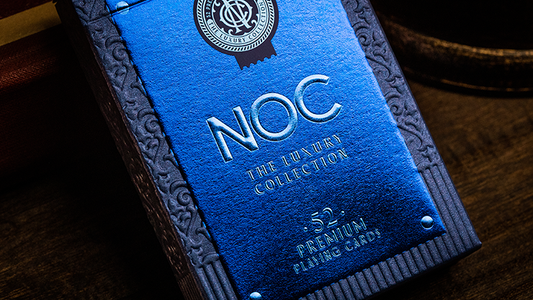 NOC (Blue) The Luxury Collection Playing Cards by Riffle Shuffle x The House of Playing Cards alternate view - Wizard Magic Shop