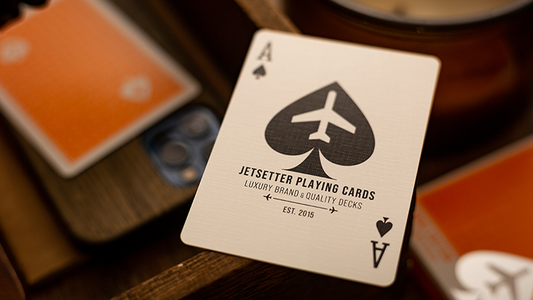 Lounge Edition in Hangar (Orange) by Jetsetter Playing Cards alternate view - Wizard Magic Shop
