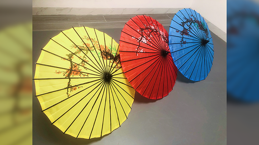 Dragon Parasol BLUE by LY & MS Magic alternate view - Wizard Magic Shop