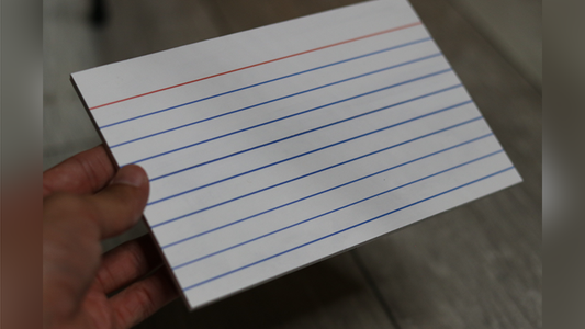 Acro Index Dry Erase Large 5"x8"(Gimmicks and Online Instructions) by Blake Vogt - Trick alternate view - Wizard Magic Shop