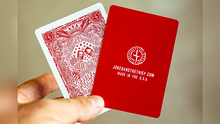 Blood Red Edition V3 Playing Cards by Joker and the Thief