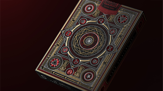 Avengers: Red Edition Playing Cards by theory11 alternate view - Wizard Magic Shop