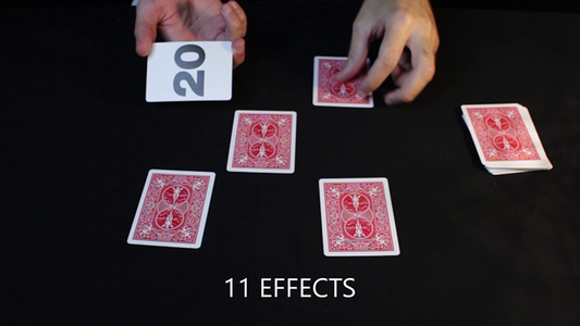 Bicycle Special NUMBERS Blue Playing Cards (plus 11 Online Effects) alternate view - Wizard Magic Shop