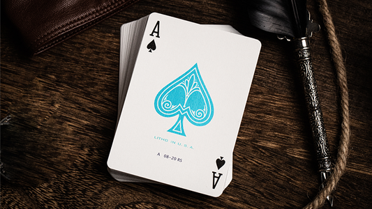 Jerry's Nugget (Icey Blue) Marked Monotone Playing Cards alternate view - Wizard Magic Shop