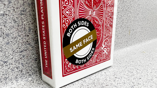 Bicycle 2 Faced Red Tuck (Mirror Deck Same on both sides) Playing Card alternate view - Wizard Magic Shop