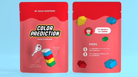 COLOR PREDICTION (Gimmicks and Online Instructions) by Julio Montoro - Trick alternate view - Wizard Magic Shop
