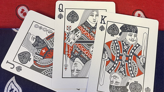Bicycle Bandana (Red) Playing Cards alternate view - Wizard Magic Shop