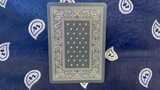 Gilded Bicycle Bandana (Blue) Playing Cards alternate view - Wizard Magic Shop
