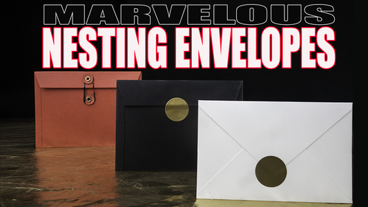 Marvelous Nesting Envelopes (Gimmicks and Online Instructions) by Matthew Wright - Trick alternate view - Wizard Magic Shop