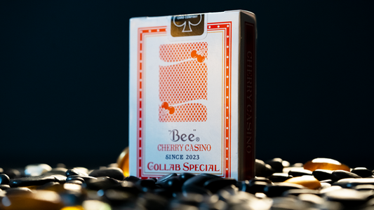 Limited Bee X Cherry (Red) Playing Cards alternate view - Wizard Magic Shop