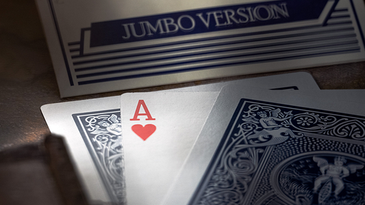Michael Skinner's Ultimate Bicycle Jumbo 3 Card Monte (Blue) by Murphy's Magic - Trick alternate view - Wizard Magic Shop