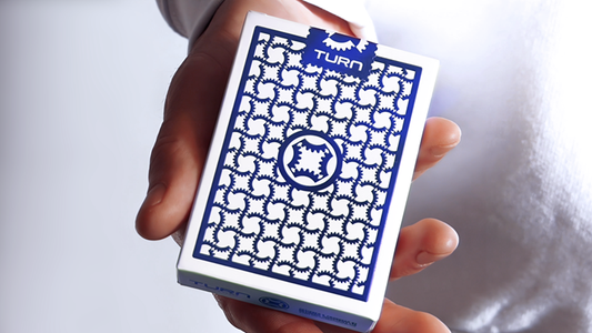 TURN (Blue) Playing Cards by Mechanic Industries - Trick alternate view - Wizard Magic Shop