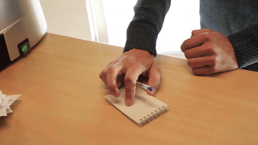 PEN WRITER Blue (Gimmicks and Online Instructions) by Vernet Magic - Trick alternate view - Wizard Magic Shop
