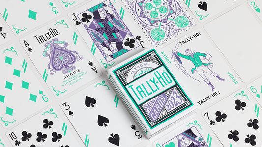 Tally Ho Fan Back Arrow Playing Cards by US Playing Card Co. alternate view - Wizard Magic Shop